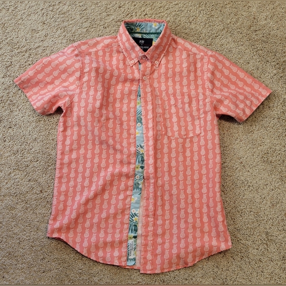 Tropical Collection International Report Tropical Pineapple Shirt size s… - Picture 1 of 3